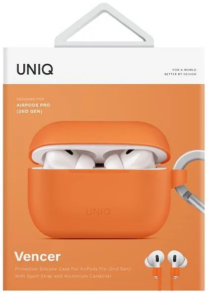 UNIQ VENCER PROTECTIVE SILICONE CASE FOR AIRPODS 2ND GEN. | BURNT ORANGE
